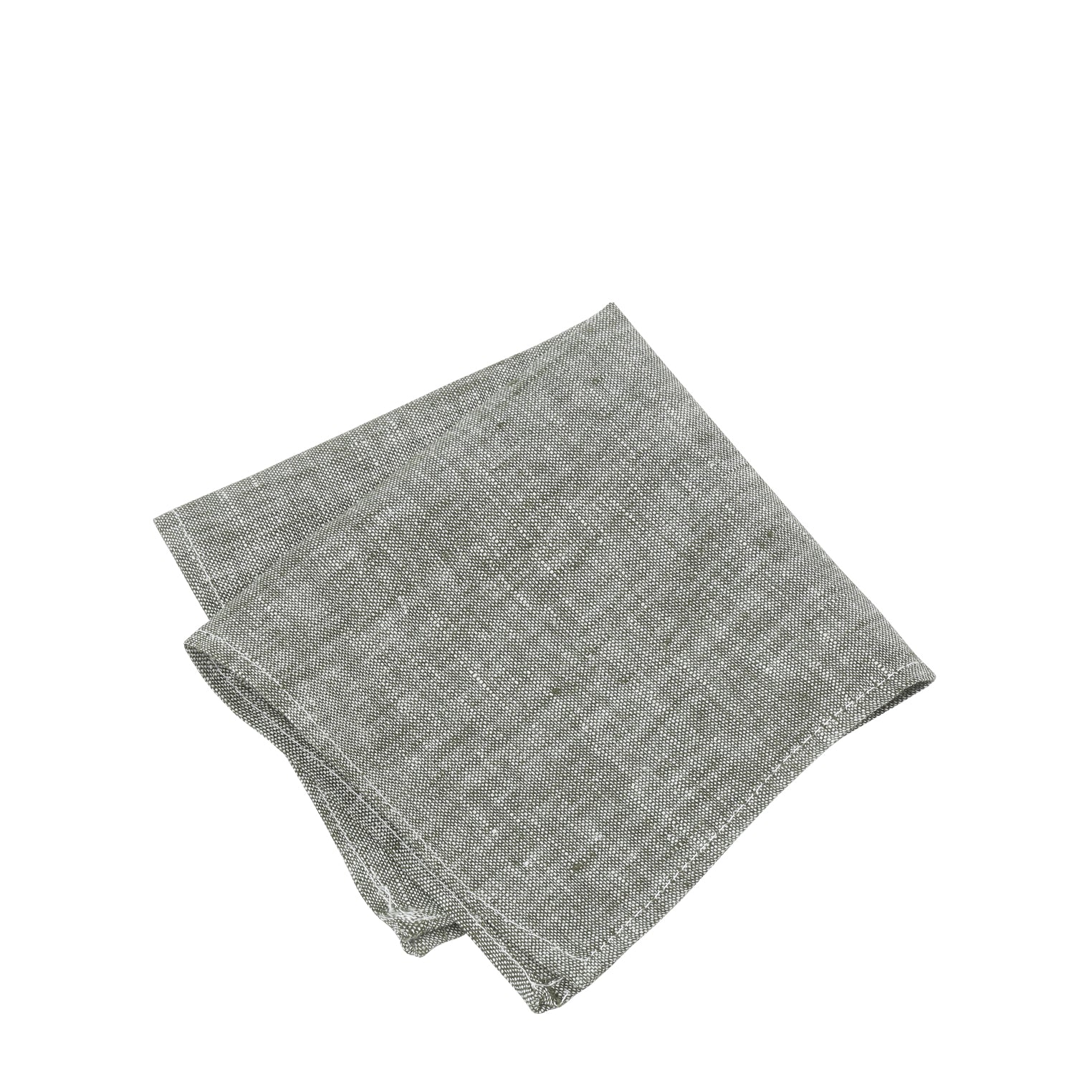 Prince Bowtie Einstecktuch im sportiven Leinenlook - Einstecktuch gefaltet - Mint