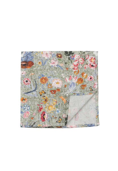 Pocket square with floral print