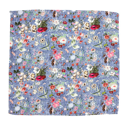 Pocket square with floral print