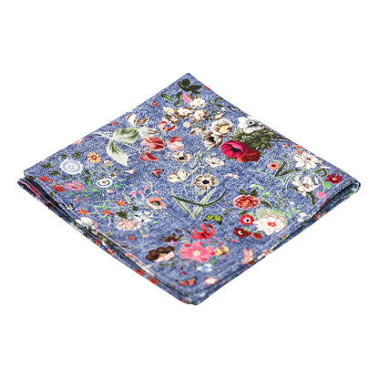 Pocket square with floral print