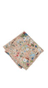 Prince Bowtie Einstecktuch mit floralem Druck - Einstecktuch gefaltet - Beige