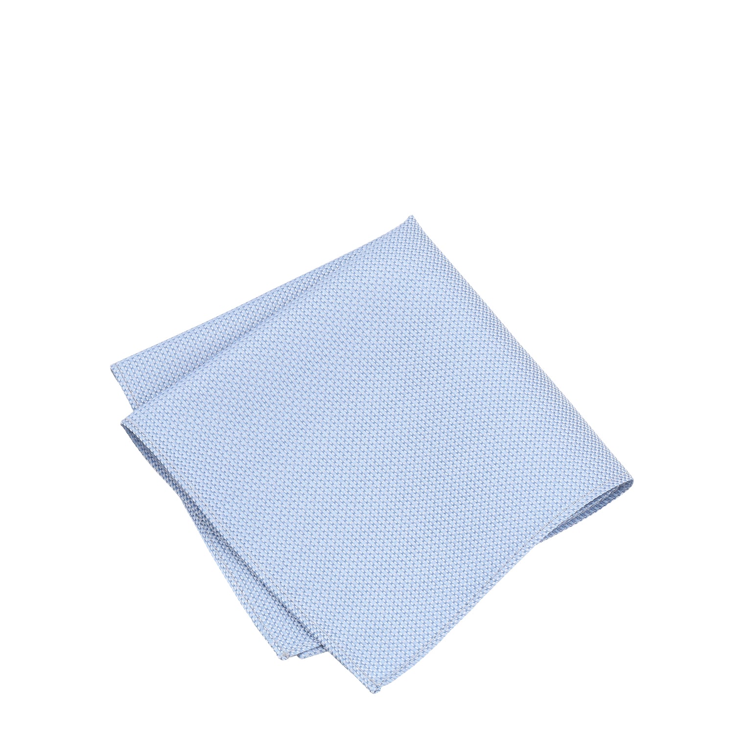 Prince Bowtie Einstecktuch im Micro-Design - Einstecktuch gefaltet - Hellblau