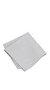 Prince Bowtie Einstecktuch im Micro-Design - Einstecktuch gefaltet - Silber