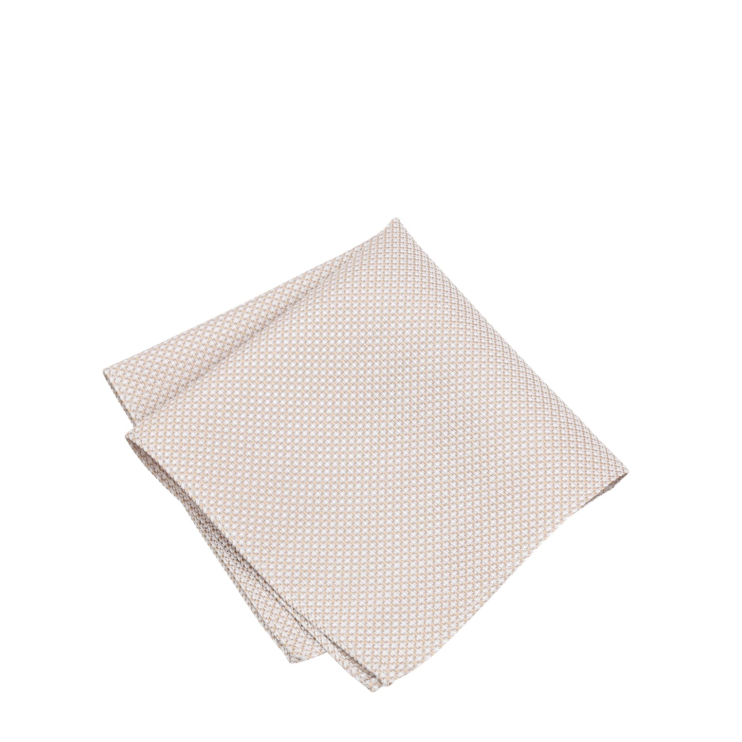Prince Bowtie Einstecktuch im Micro-Design - Einstecktuch gefaltet - Beige