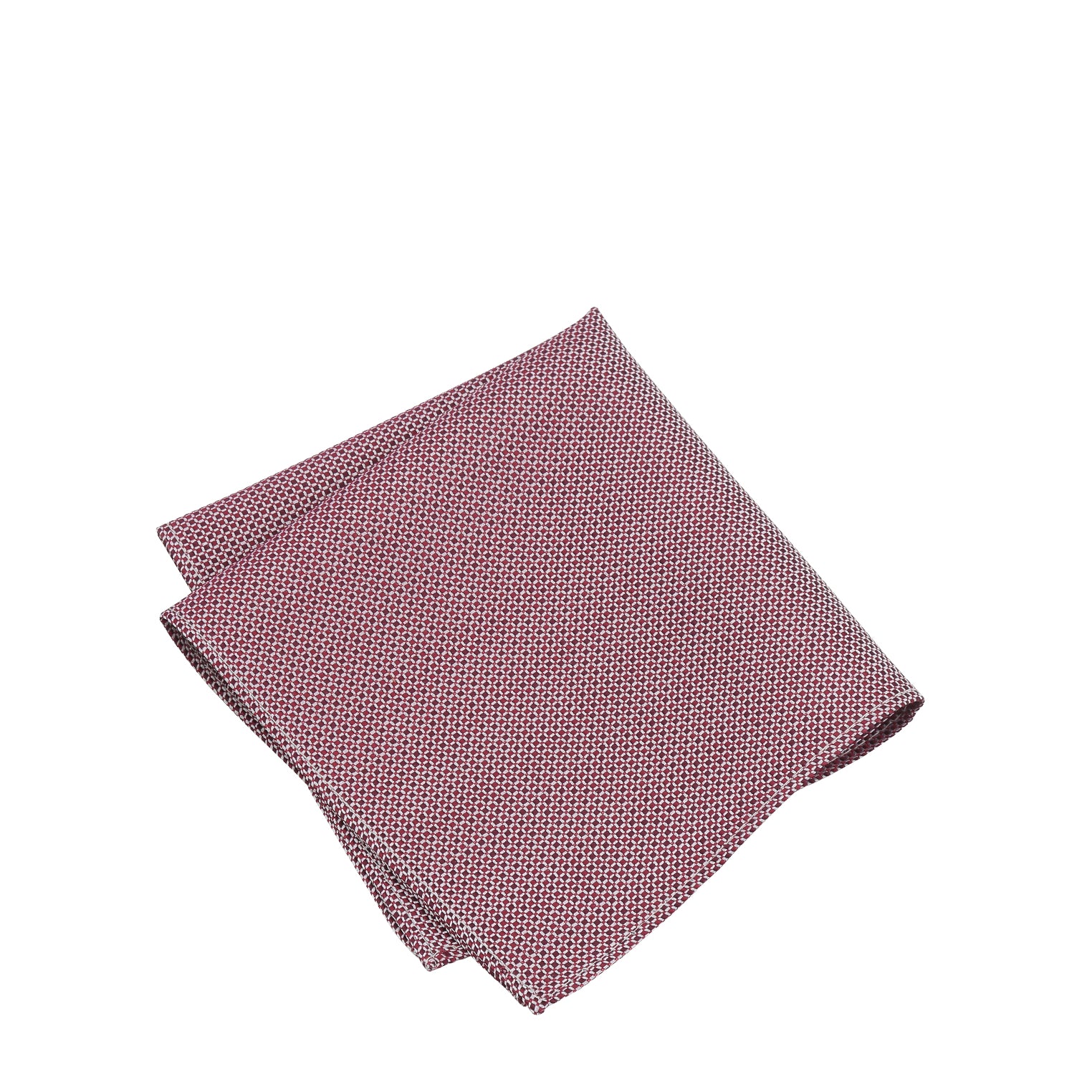 Prince Bowtie Einstecktuch im Micro-Design - Einstecktuch gefaltet - Rot