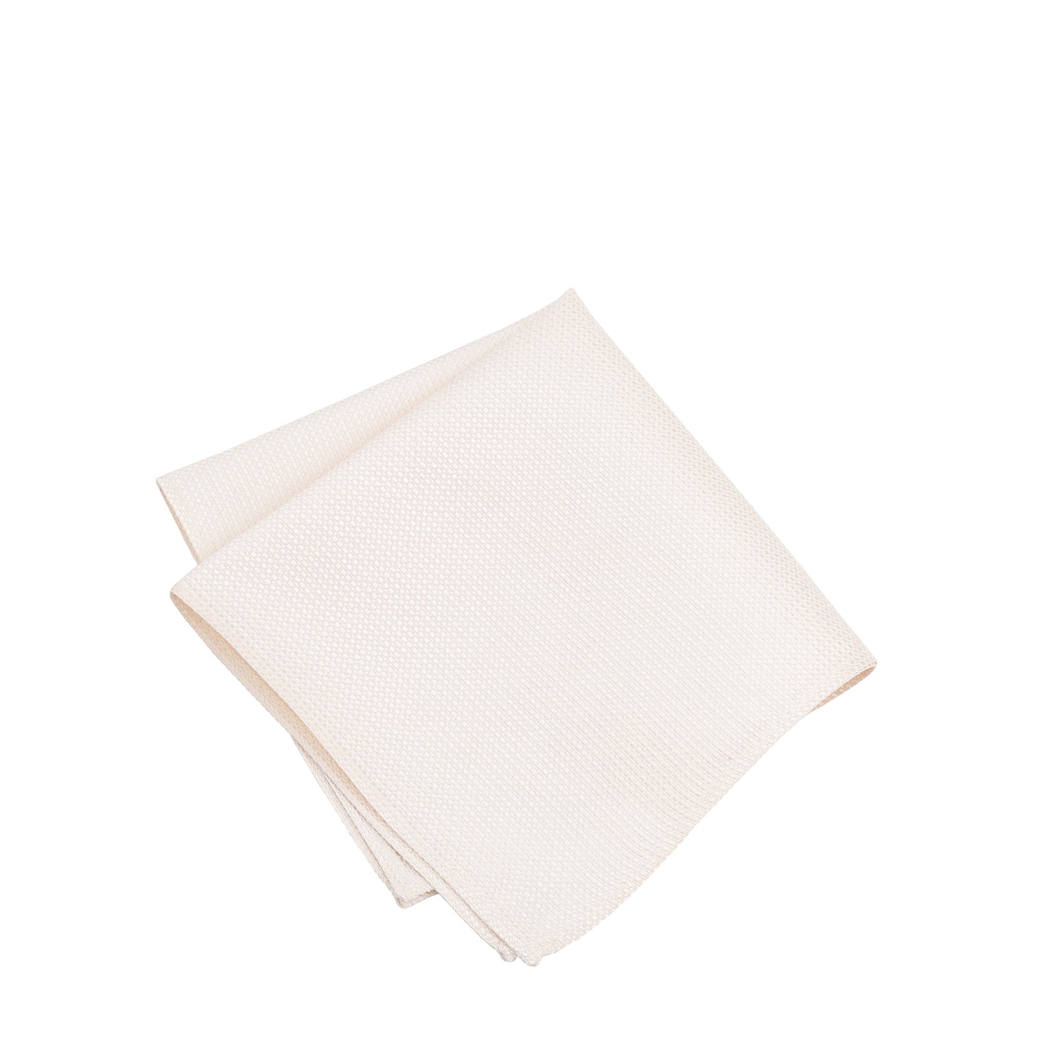 Prince Bowtie Einstecktuch im Micro-Design - Einstecktuch gefaltet - Off-White