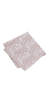 Prince Bowtie Einstecktuch im Paisley-Design - Einstecktuch gefaltet - Altrosa