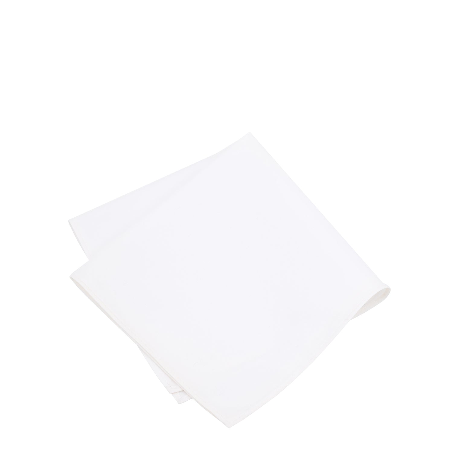 Prince Bowtie Einstecktuch in 100% Baumwolle - Einstecktuch gefaltet - Weiß