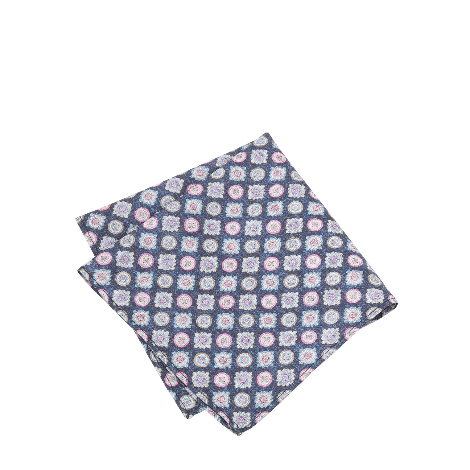 Prince Bowtie Einstecktuch Medaillon - Einstecktuch gefaltet - Dunkelblau