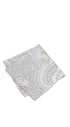 Prince Bowtie Einstecktuch Paisley  - Einstecktuch gefaltet - Hellgrau