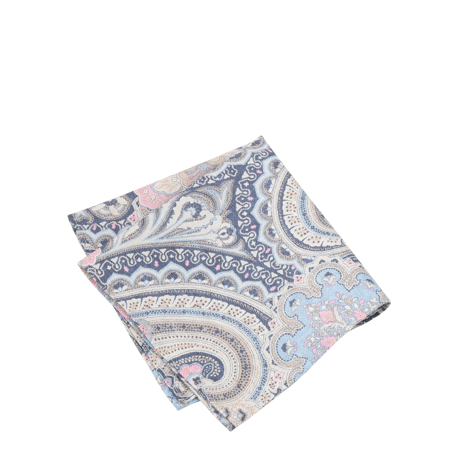 Prince Bowtie Einstecktuch Paisley  - Einstecktuch gefaltet - Dunkelblau