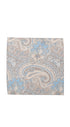 Prince Bowtie Einstecktuch Paisley  - Einstecktuch ausgelegt - Hellbeige