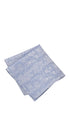Prince Bowtie Einstecktuch Paisley  - Einstecktuch gefaltet - Hellblau