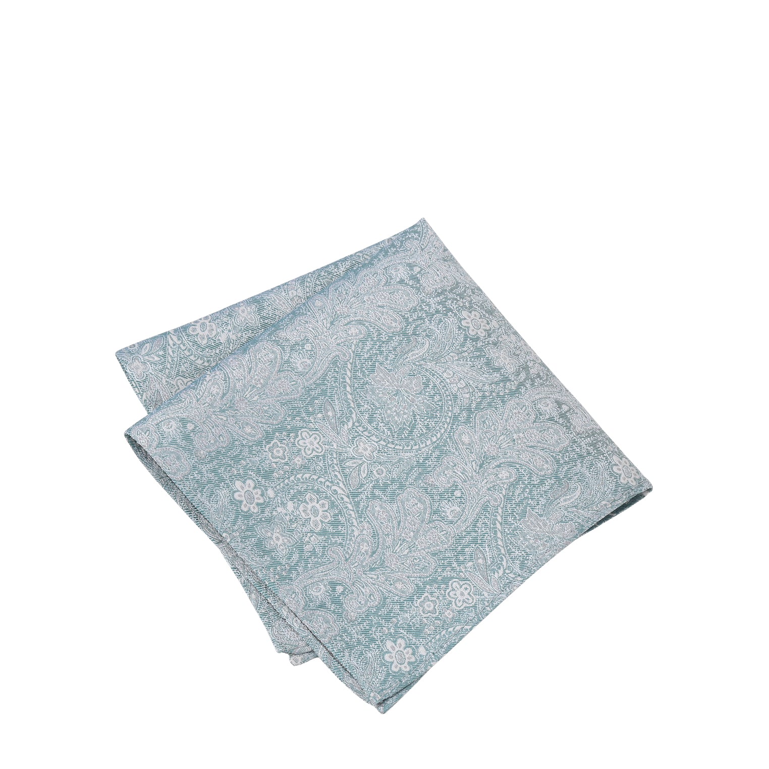 Prince Bowtie Einstecktuch Paisley  - Einstecktuch gefaltet - Petrol