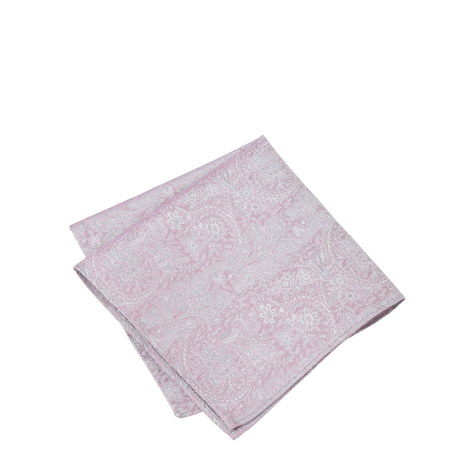 Prince Bowtie Einstecktuch Paisley  - Einstecktuch gefaltet - Rosa