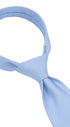 Seidenfalter Basic Picoté Krawatte - 8 cm XXL Übergröße - gebundener Knoten nur zur Veranschaulichung (ist nicht vorgebunden, wie beispielsweise die Zip Krawatte) - Hellblau