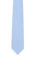 Seidenfalter Basic Picoté Krawatte - 8 cm XXL Übergröße - Vorderseite der Krawatte - Hellblau