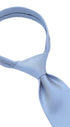 Seidenfalter Basic Uni Krawatte - 8 cm XXL Übergröße - gebundener Knoten nur zur Veranschaulichung (ist nicht vorgebunden, wie beispielsweise die Zip Krawatte) - Hellblau