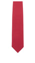 Seidenfalter Basic Uni Krawatte - 8 cm XXL Übergröße - Vorderseite der Krawatte - Hellrot