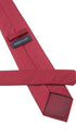 Seidenfalter Basic Uni Krawatte - 8 cm XXL Übergröße - Rückseite der Krawatte - Bordeaux