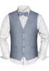 Prince Bowtie Set Weste, Fliege & Einstecktuch - Hellblau