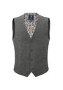 Prince Bowtie Anzugweste in Wolloptik - Grau