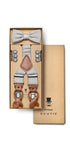 Prince Bowtie Secret Sale Hosenträger Set mit passender Schleife - Box - Taupe