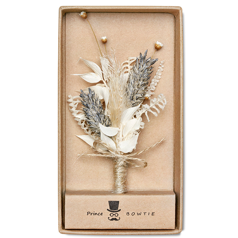 Prince Bowtie Hochzeitsanstecker - Box - Hellblau