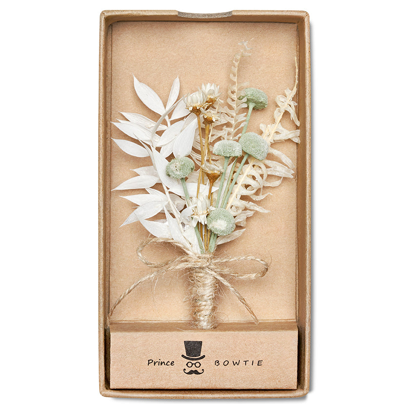 Prince Bowtie Hochzeitsanstecker - Box - Mint
