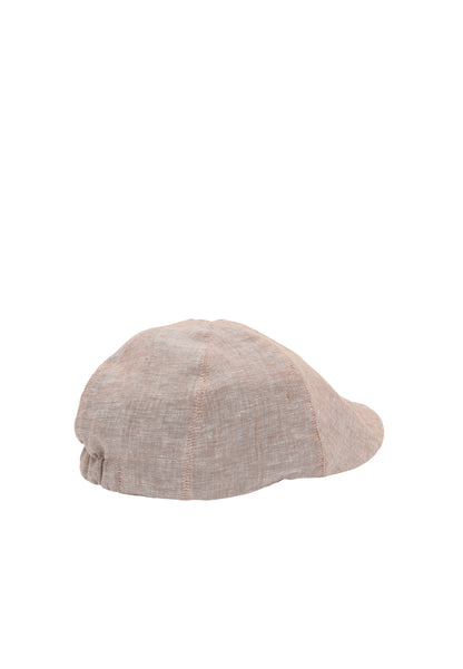 Casquette plate au look sportif en lin Melba