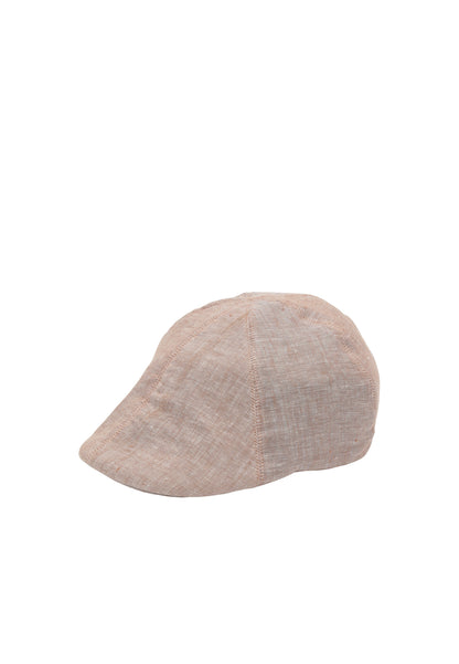 Casquette plate au look sportif en lin Melba