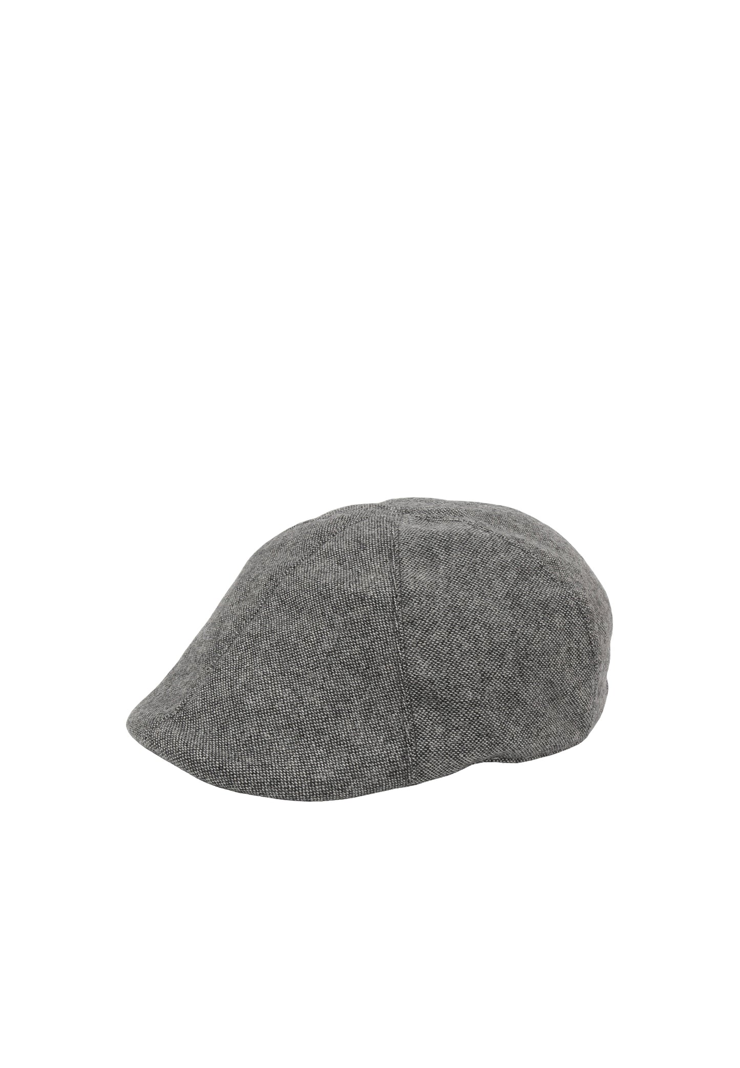 Gray flat cap