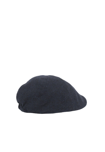 Navy flat cap