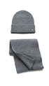 Prince Bowtie Set Schal + Mütze - Trageform - Grau