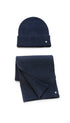 Prince Bowtie Set Schal + Mütze - Trageform - Marine