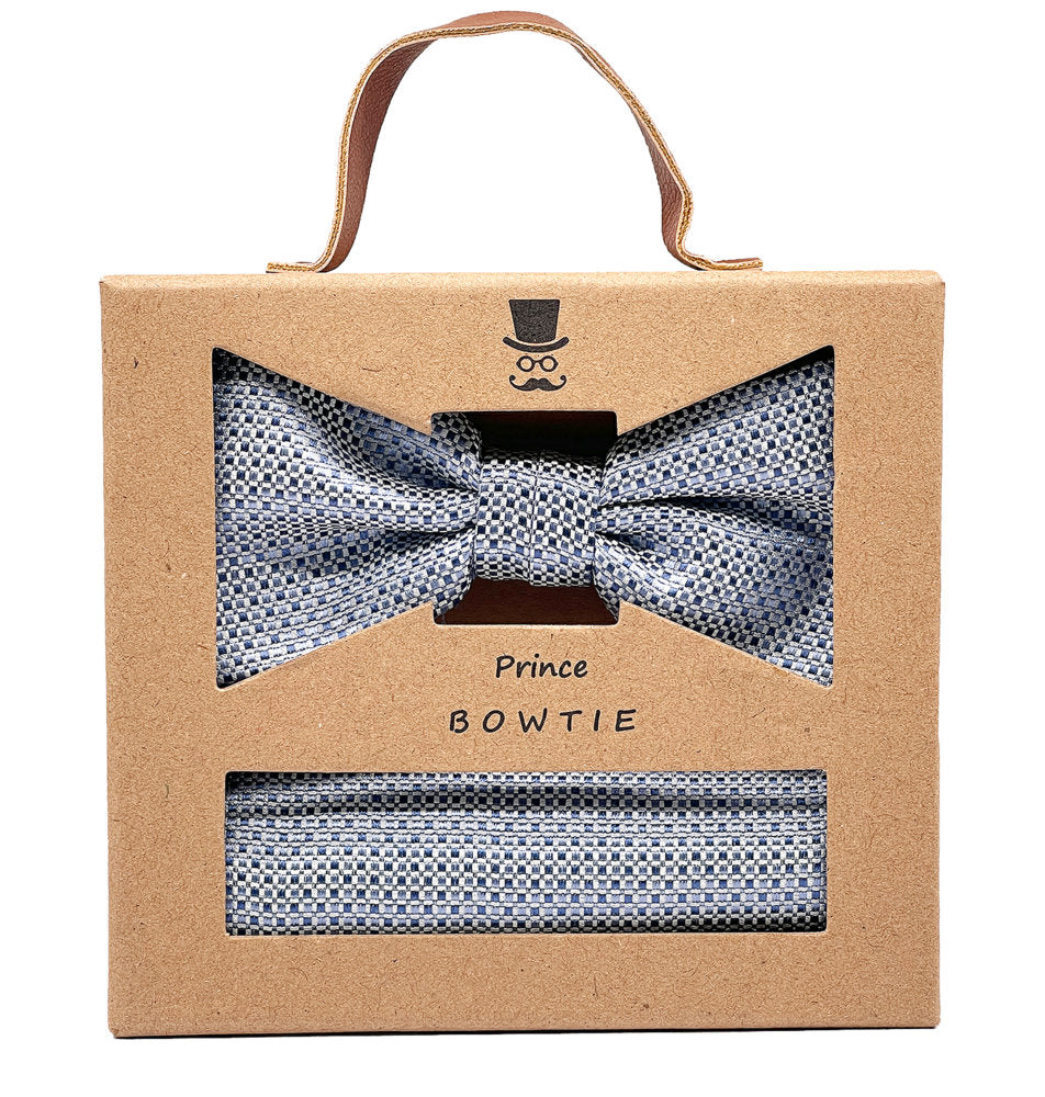 Prince Bowtie Fliege + Tuch im Micro-Design