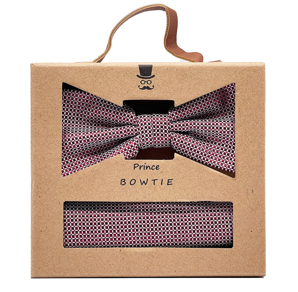 Prince Bowtie Fliege + Tuch im Micro-Design