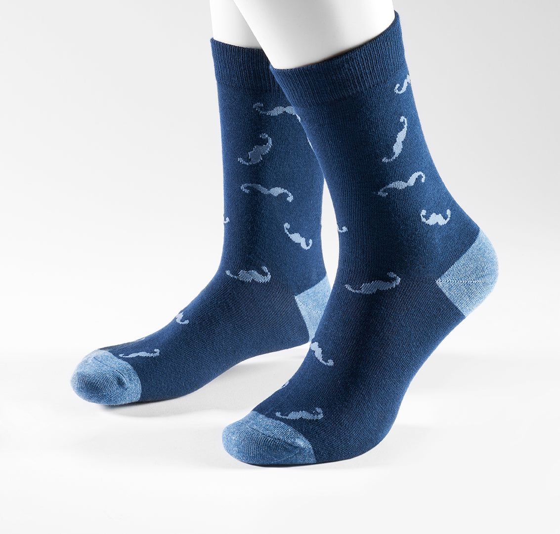 Prince Bowtie Socken 1 Paar im Moustache-Design