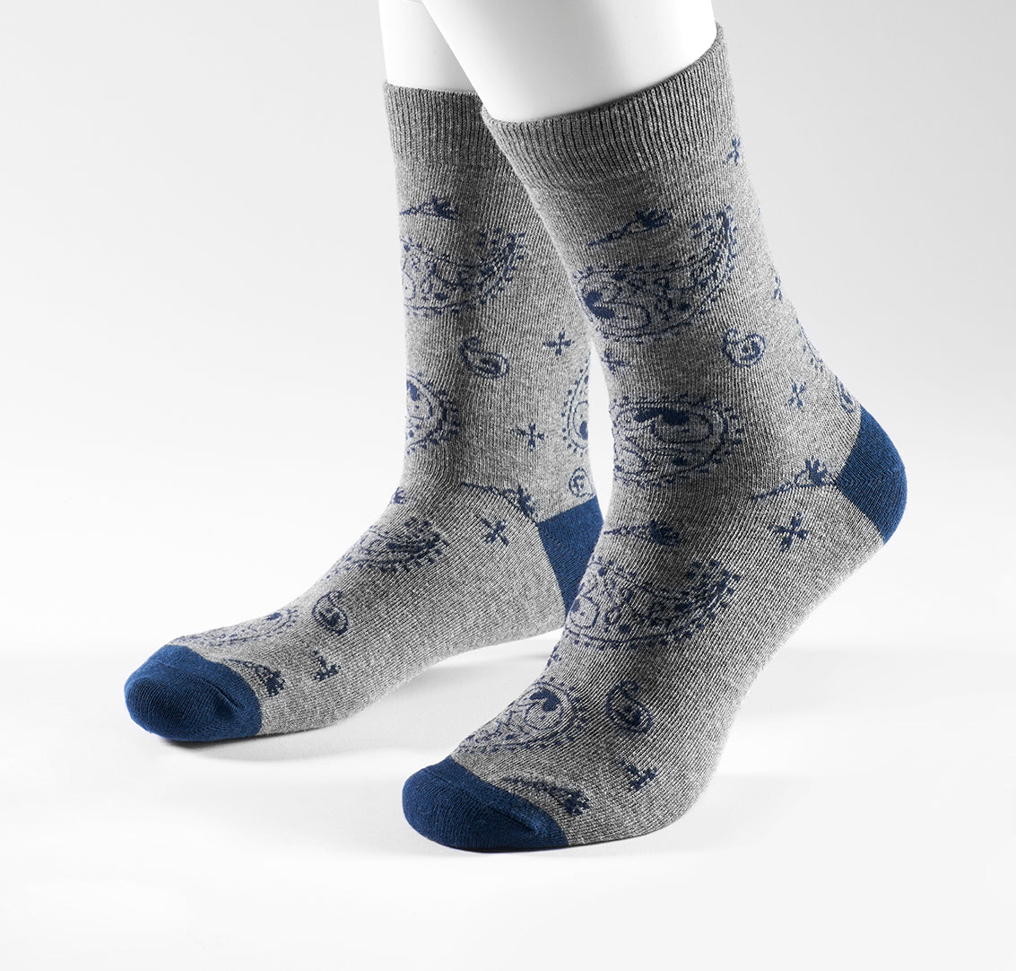 Socks 1 pair in paisley design