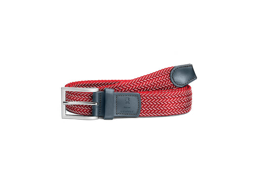 Belt red with mottled effect