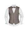 Prince Bowtie Vintage-Outfit inklusive Weste, Fliege & Einstecktuch in Wollmischung - Beige