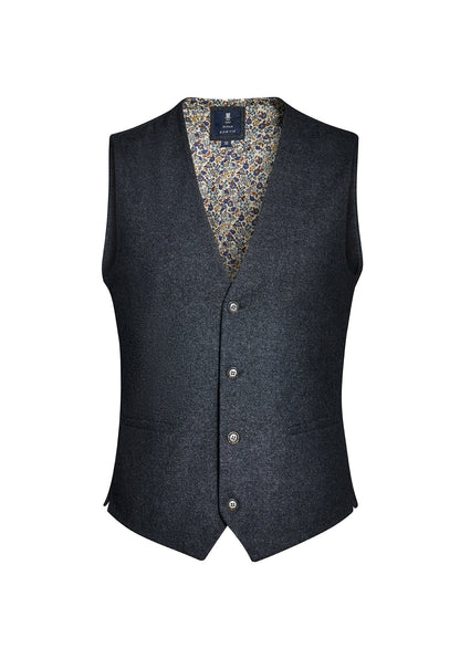 Vintage outfit including waistcoat, bow &amp; handkerchief in wool blend